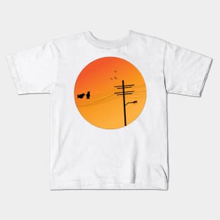 Orangey evening Kids T-Shirt